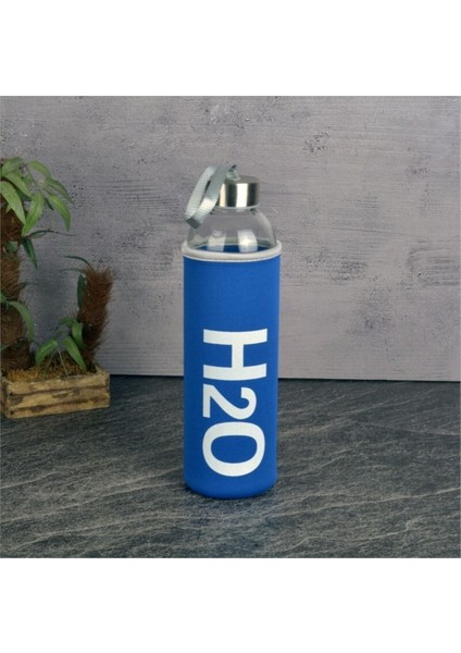 H2O Kılıflı Cam Matara 750 ml