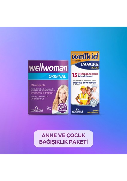 + Wellkid Immune Liquid Anne Çocuk Paketi