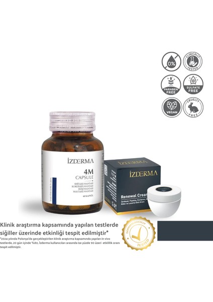 4m Takviye Edici Gıda ve Renewal Cream 20 ML