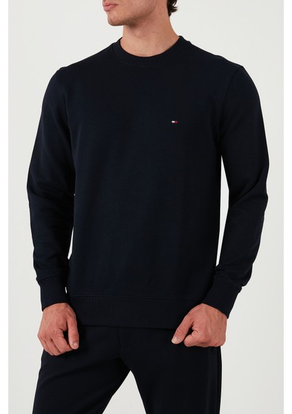 Pamuklu Logolu Regular Fit Bisiklet Yaka Sweat Erkek Sweat Mw0Mw37237 Dw5 modelleri