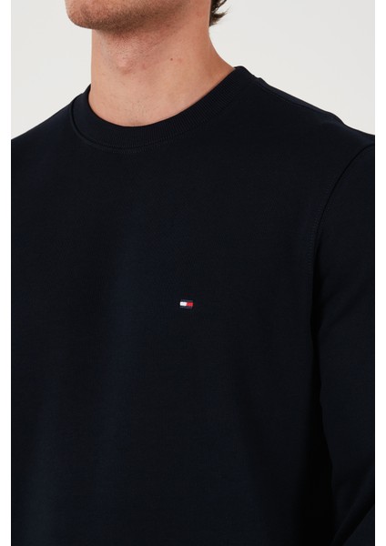 Pamuklu Logolu Regular Fit Bisiklet Yaka Sweat Erkek Sweat Mw0Mw37237 Dw5 fırsatları