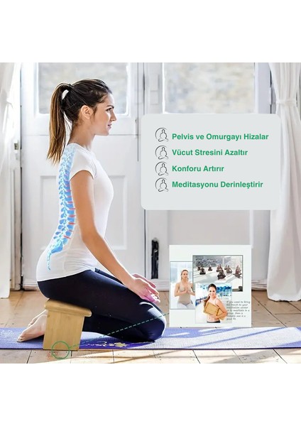 Taşınabilir Katlanabilir Meditasyon Sandalyesi, Yoga, Meditasyon, Dua