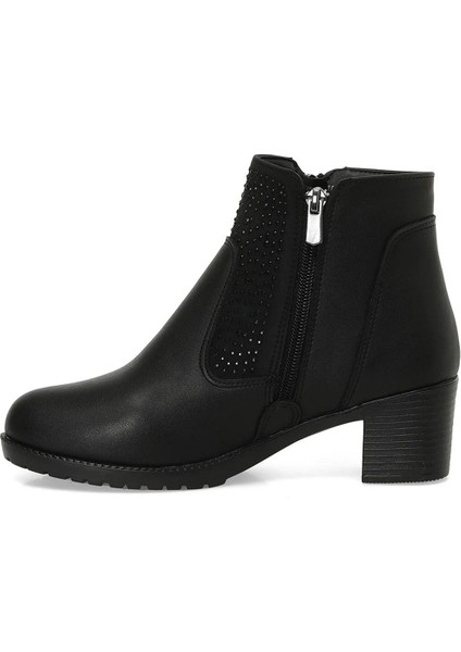 166686 Siyah Taşlı Kadın Topuklu Bot modelleri