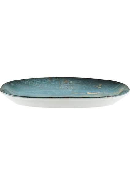 Madera Gourmet 6 Adet 34*19 cm Porselen Oval Kayık Tabak