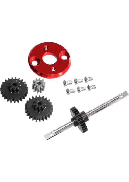 Rc Şanzıman Motor Dişli Yükseltme 1:12 Rc Paletli Kırmızı (Yurt Dışından)