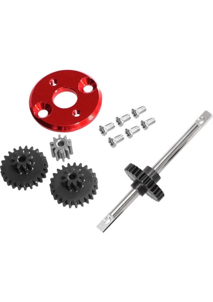 Rc Şanzıman Motor Dişli Yükseltme 1:12 Rc Paletli Kırmızı (Yurt Dışından) modelleri