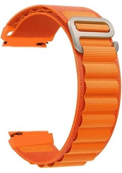 Google Ticwatch S2 Wear Os Kordon Kayış Alpine Nylon Kumaş 22/alp