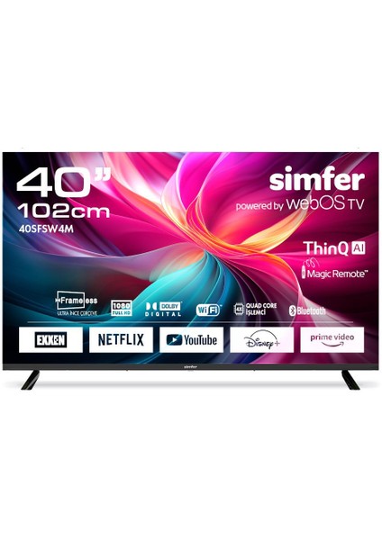 40SFSW4M  40" 102 Ekran Full HD webOS Smart LED TV