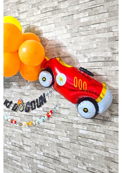 Yarış Arabaları Tema Doğum Günü Balon Zinciri ve Süsleme Seti modelleri
