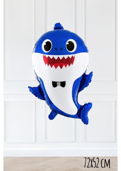 Baby Shark Folyo Balon Mavi Renk Sevimli Köpek Balığı Balon fiyatları