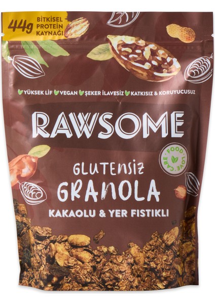 Glutensiz Yerfıstıklı Kakaolu Granola 250 G