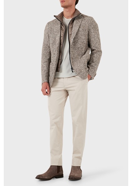 Pamuklu Yünlü Slim Fit Kırçıllı Mono Yaka Ceket Erkek Ceket 50528199 131 modelleri