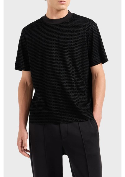 Logolu Pamuklu Fitted Fit Sıfır Yaka T Shirt Erkek T Shirt 6D1TD5 1josz 0999