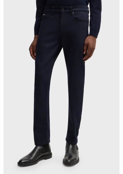 Pamuklu Slim Fit Logolu Normal Bel Dar Paça Jeans Erkek Kot Pantolon 50528667 404