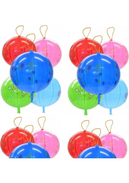 25 Pcs Rgb Punch Balloon 25 Adet Yüksek Kalite Lastikli Balon Punch 45 cm Balon Baskılı Italyan Malı fiyatları