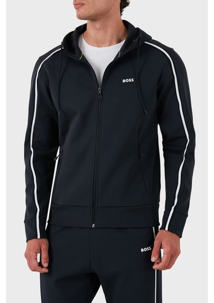 Pamuklu Logolu Regular Fit Kapüşonlu Sweat Erkek Sweat 50523912 402