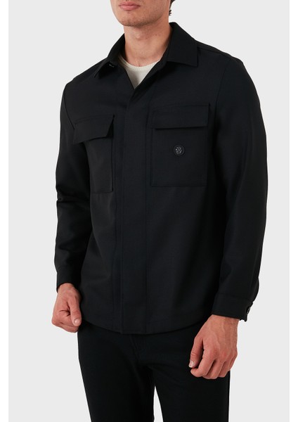 Regular Fit Logolu Ceket Erkek Ceket 50527951 001 fırsatları