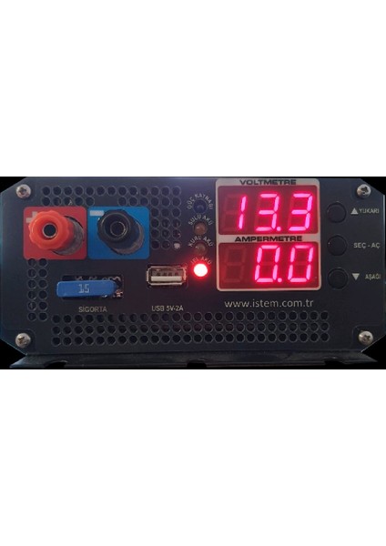 Istem / Akü Şarj Cihazı Ve Redresör 12V 15A - 6V 15A - 24V 7A Laboratuvar Tipi Güç Kaynağı 0..30Vdc 0..7A modelleri