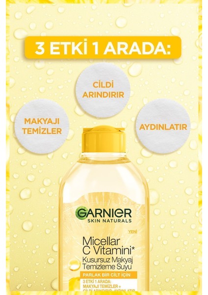 Micellar C Vitamini Kusursuz Makyaj Temizleme Suyu & C Vitamini Parlak Günlük Aydınlatıcı Krem