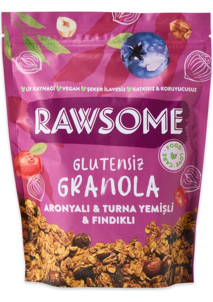 Glutensiz Aronyalı & Turna Yemişli & Fındıklı Granola 250 G