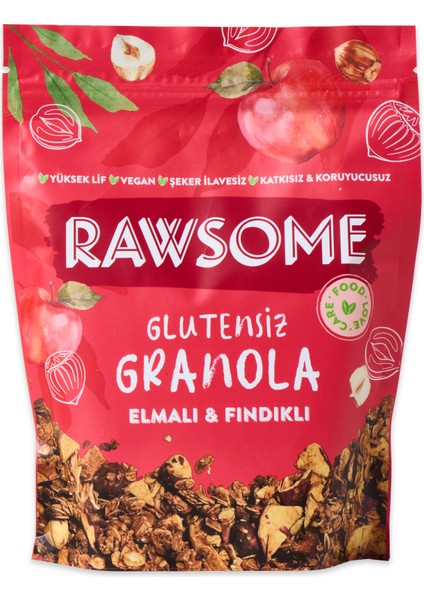 Glutensiz Elmalı & Fındıklı Granola 250 G