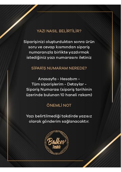 Özel Yazılı, Özel Kutulu 24K Altın Parçacıklı Tesbih Erkek Hediye Tesbih Sertifikalı Kişiye Özel