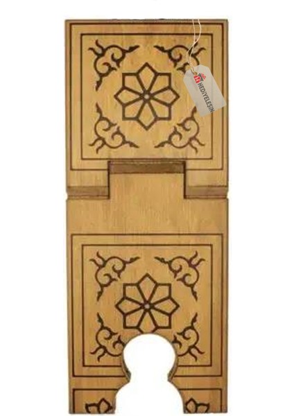 Rahle, Mdf Ahşap Yakma Rahle, Okuma Sehpası - 55 cm