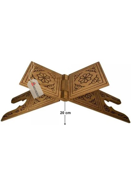 Rahle, Mdf Ahşap Yakma Rahle, Okuma Sehpası - 55 cm