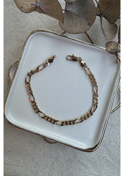 Çelik Vintage Zincir Bileklik 19CM