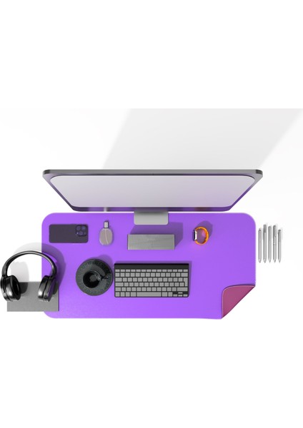 Deri Mousepad Oyuncu Matı Laptop ve Bilgisayar Uyumlu Geniş Gaming Masa Sümeni ve Mouse Pad 80X40CM fiyatları