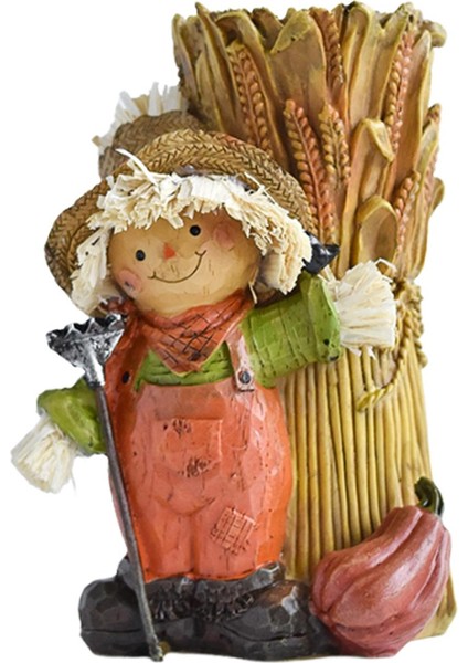 Hasat Korkuluk Heykeli Masaüstü Şömine Veranda Korkuluk Çocuk Için Pratik Mumluk (Yurt Dışından) fırsatları