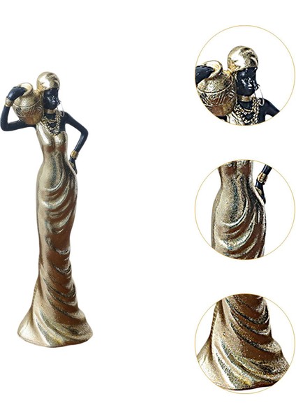 Afrika Heykeli Üstü Süsü Oturma Odası Orta Parçası A (Yurt Dışından) fırsatları