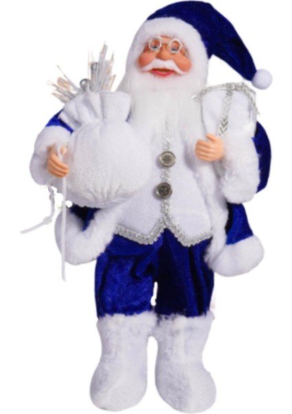 Noel Noel Baba Figürü Hediye Bebek Aksesuarları Oturma Odası Tatil Dekoru Mavi (Yurt Dışından)