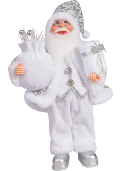 Noel Noel Baba Figürü Hediye Bebek Aksesuarları Oturma Odası Tatil Dekoru Beyaz (Yurt Dışından)