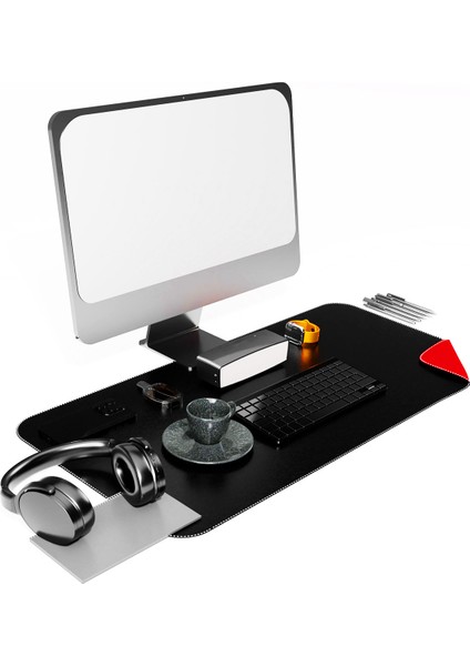 Deri Mousepad Oyuncu Matı Laptop ve Bilgisayar Uyumlu Geniş Gaming Masa Sümeni ve Mouse Pad 80X40CM