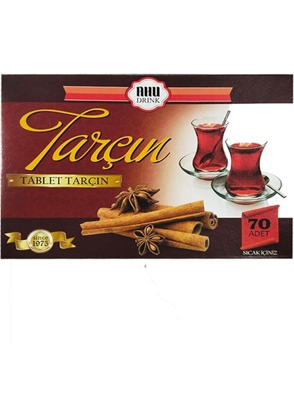 Tarçın Aromalı Içecek Tableti 70 ADET-500 gr