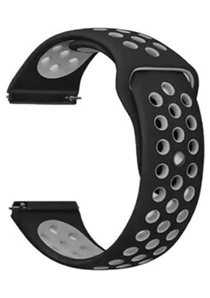 Google Ticwatch S2 Wear Os Kordon Kayış Delikli Silikon 22/nkn