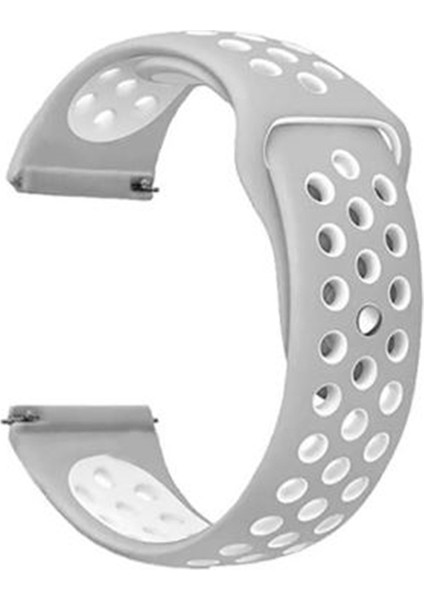 Google Ticwatch S2 Wear Os Kordon Kayış Delikli Silikon 22/nkn