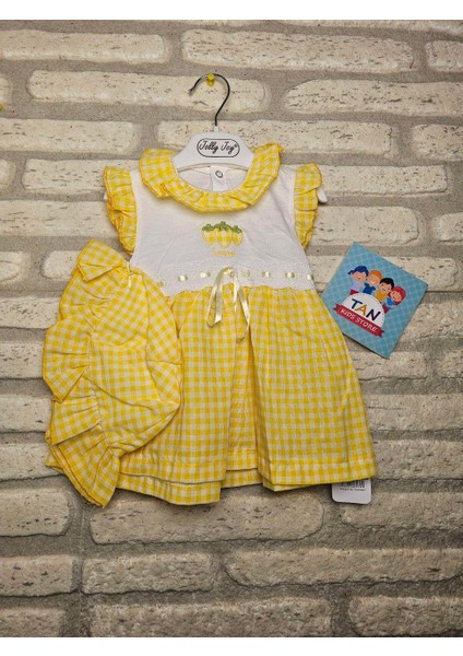 Çilek Nakışlı Pitikareli Elbise