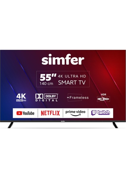 55SFSA6B 55"  140 Ekran 4K Ultra HD Android LED TV