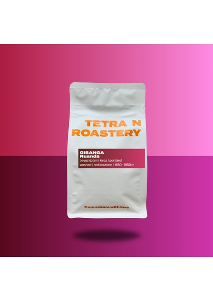 Tetra N Roastery Ruanda Gisanga - Çekirdek Kahve - 250 gr