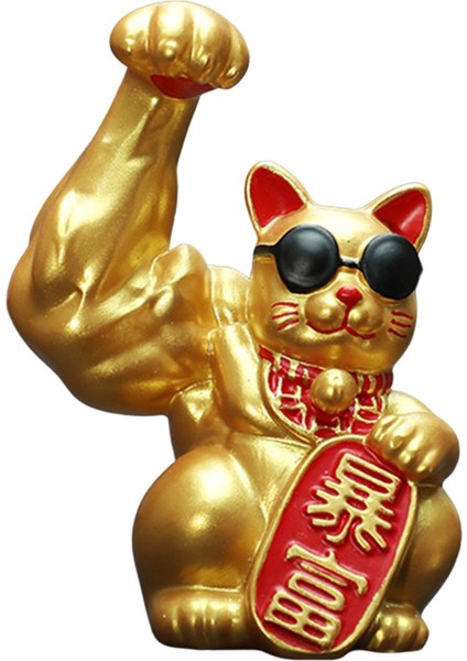 Şanslı Heykelciği Büyük Reçine Feng Shui Dekoru Mağaza I Sağ Kol (Yurt Dışından)