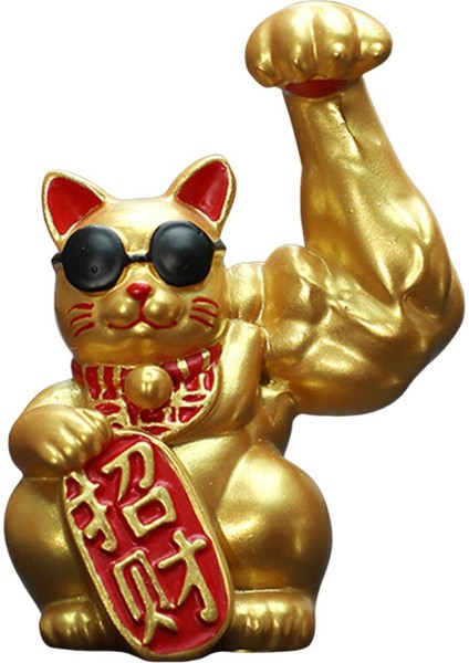 Şanslı Heykelciği Büyük Reçine Feng Shui Dekoru Mağaza I Sol Kol (Yurt Dışından)