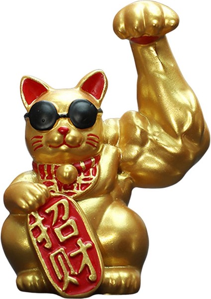 Şanslı Heykelciği Büyük Reçine Feng Shui Dekoru Mağaza I Sol Kol (Yurt Dışından) modelleri