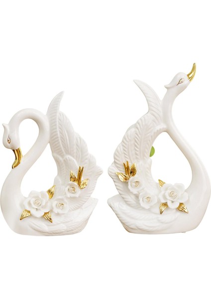 2 Kuğu Figürü Kuğu Dekorasyonu Orta Parçası Giriş I (Yurt Dışından) modelleri