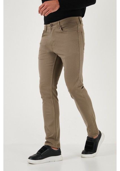 Streç Pamuklu Regular Fit Normal Bel Düz Paça Pantolon Erkek Pantolon 674002 fırsatları