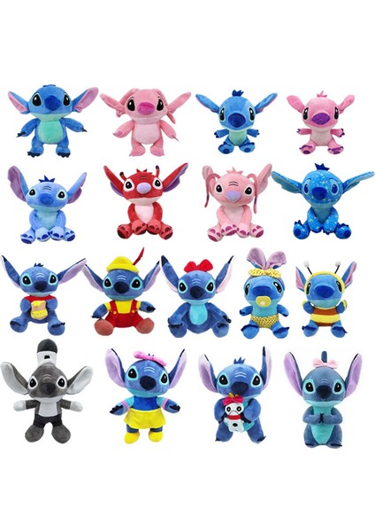 Yaklaşık 8 Inç Stitch Lilo ve Stitch Peluş Oyuncak Bez (Yurt Dışından)