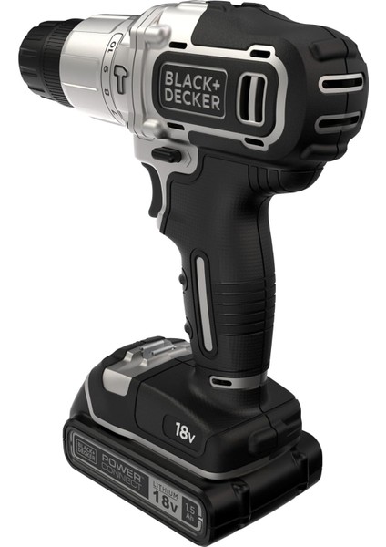 Black&decker 18V Darbeli Vidalama Elektrikli Matkap - BDCHD18SC1K-QW