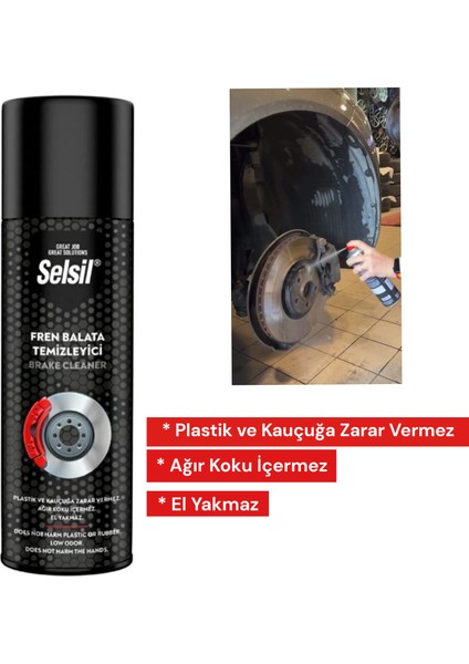 Selsil Kokusuz Fren Balata Temizleme Spreyi 500 ml