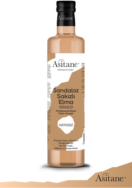 Sandaloz Sakızlı Elma Sirkesi - Sandalwood Apple Cider Vinegar 500 ml